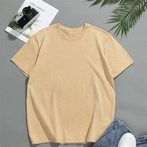 men s solid cotton crew neck t shirt clothing shoes and jewelry temu