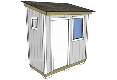 4x8 Lean To Shed Plans Free Materials List Diy