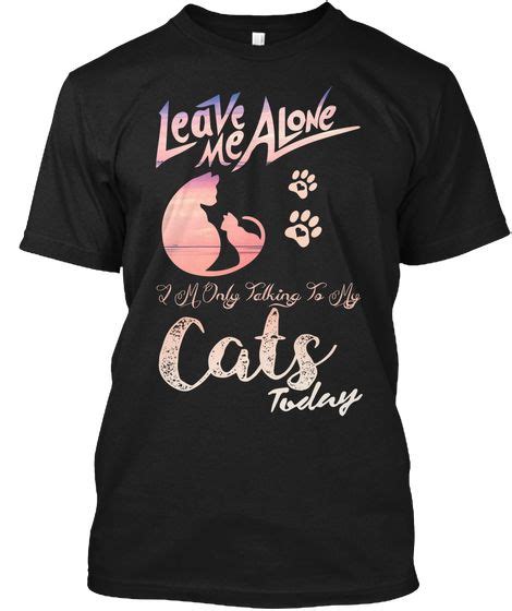 I Love Cats Shirt Cat Lovers Ts Black T Shirt Front I Love Cats