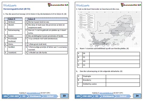 Graad 4 Sosiale Wetenskappe Geografie And Geskiedenis Kwartaal 2 Sw