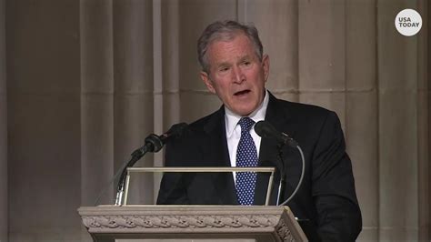 George Hw Funeral Read George W Bushs Eulogy For His Late Father