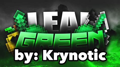 Minecraft Mcpebedrock Leaf Green Revamp 16x By Krynotic Youtube