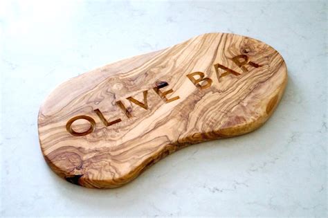Engraved Rustic Olive Wood Signs Ubicaciondepersonascdmxgobmx