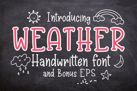 Weather Font By Ktwop Creative Fabrica