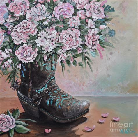 Country Bouquet Painting By Andra Wilcox Fine Art America