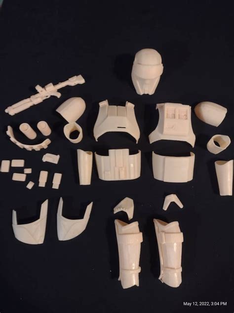 16 Shore Trooper Armor Set Custom Action Figure Accessory Resin 3d