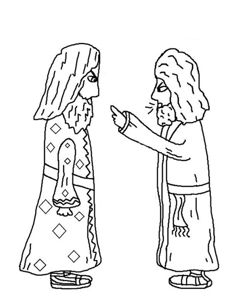 Color bible pictures, characters and more. Paul and Elymas the Sorcerer Acts in Jacob and Esau ...