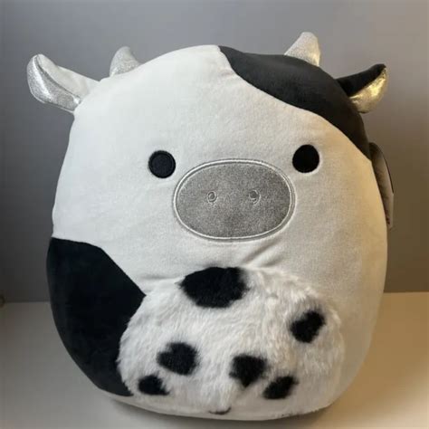 Squishmallow Cow 12 Inch Ulga The Cow Select Series Rare Soft Plush New