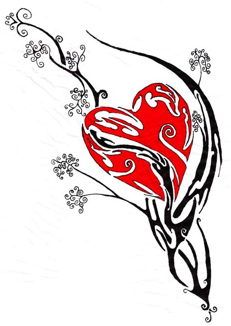 Pin By Rolinda Moon On Hearts Tribal Tattoo Pictures Tribal Heart Tattoos Heart Tattoo Designs