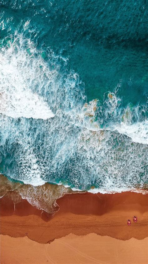 Aerial Photography Of Beach Iphone Wallpapers Free Download