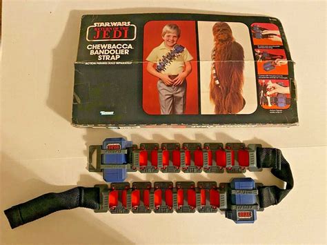Vintage Star Wars Chewbacca Bandolier Strap With Box Foam Is