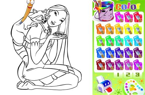 Los juegos infantiles más divertidos para una . Juegos de colorear y pintar princesas.