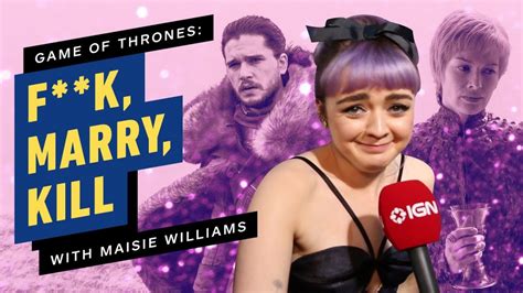 Game Of Thrones Cast Play Fk Marry Kill House Stark Lannister