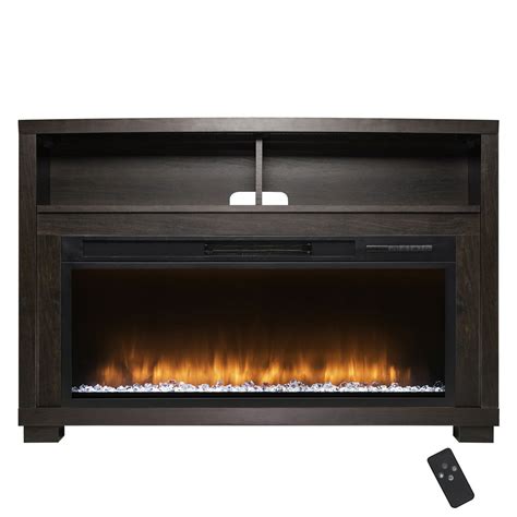 Akdy Fp0097 44 Freestanding Electric Fireplace Brown Wooden Mantel 3d