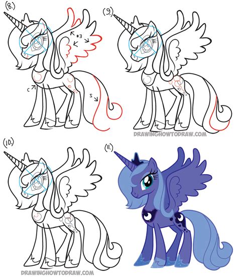 How To Draw Princess Luna From My Little Pony Friendship Is Magic How