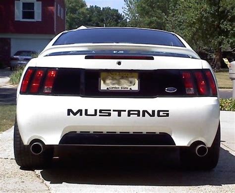99 04 Ford Mustang Rear Trunk Lid Panel Blackout Decal Vinyl Graphics