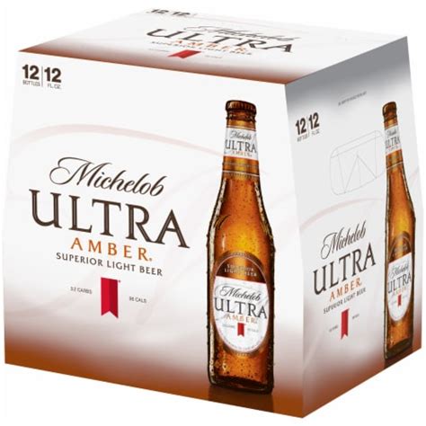 Michelob Ultra Amber Beer 12 Bottles 12 Fl Oz Kroger