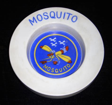 Korean War Ashtray For Usaf Mosquito Squadron 6147th Tac Con Grp
