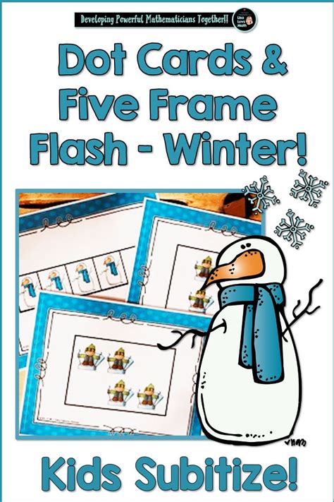 A Snowman And Two Frames With The Words Do Cards And Five Frame Flash