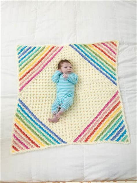 13 Free Corner To Corner Baby Crochet Blanket Patterns