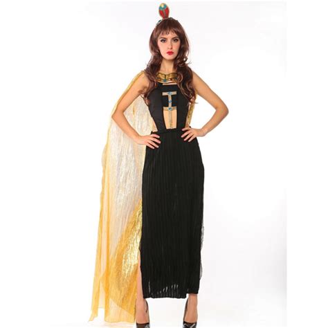 High Quality Black Cleopatra Party Dress Greek Goddess Cosplay Costumes Egypt Roman Princess