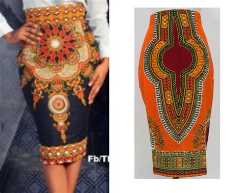 Ms 2016 African Batiks Cloth Skirt Unique Original Orange I Skirt Women African Dashiki Shirts