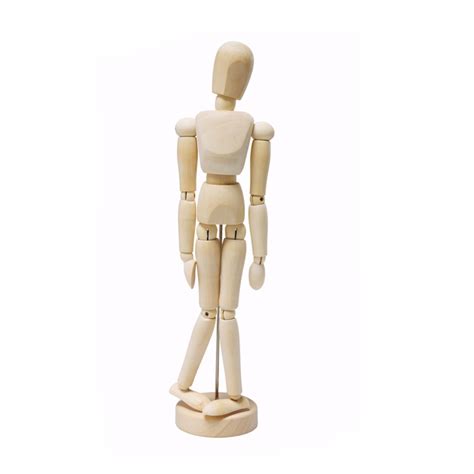 1pc Artist Movable Limbs Male Wooden Figure Model Mannequin Art Class