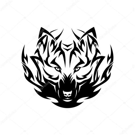 Tribal Wolf Tattoo Stock Vector Image By ©ipetrovic 46551847
