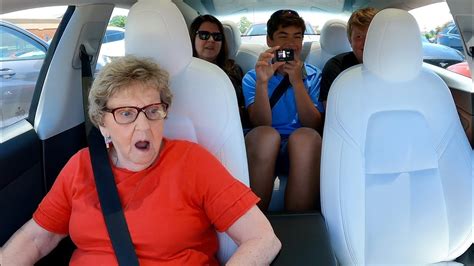 I Gave Granny A Ride In My Tesla Youtube