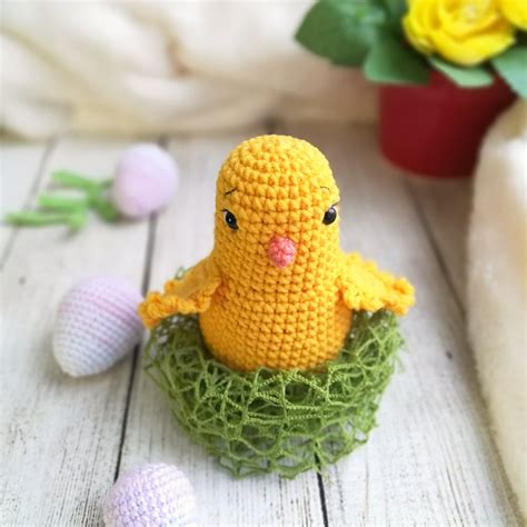 Crochet Little Chick Pattern Easter Amigurumi Bird Etsy