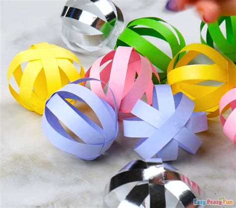 Paper Ball Garland Easy Peasy And Fun