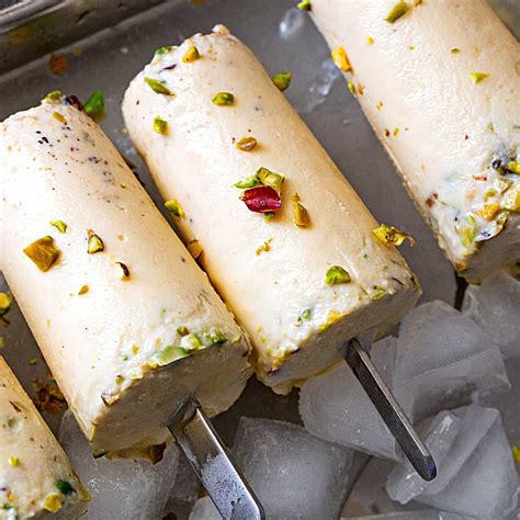 Best Indian Kulfi Ice Cream Lychee No Cooking 6 Ing Veena Azmanov