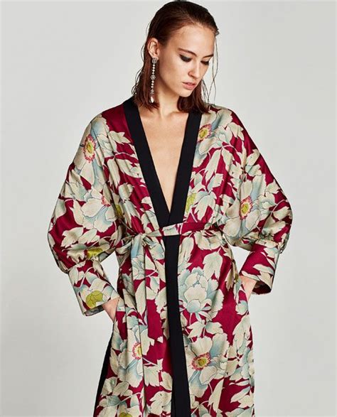 Image 6 Of Floral Print Kimono From Zara Ropa Moda Kimono Paño