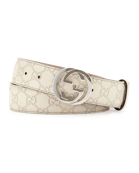 Gucci White Belt Womens Nar Media Kit