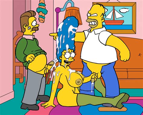 Post Homer Simpson Marge Simpson Ned Flanders The Simpsons
