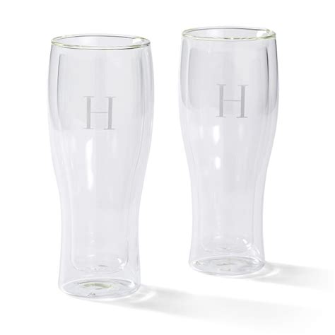 Double Walled Beer Glasses Set Of 2 Mark And Graham