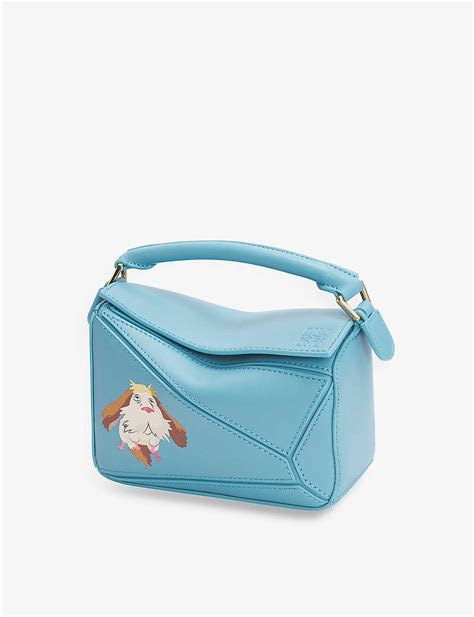 Loewe X Howl S Moving Castle Puzzle Heen Mini Leather Shoulder Bag In