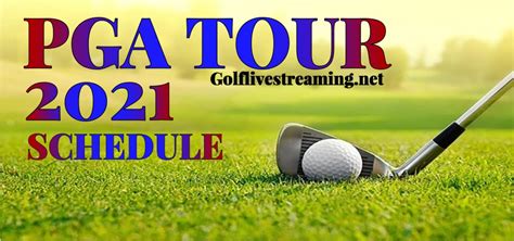 Golf Pga Tour Schedule 2021 And Live Stream