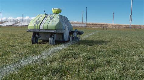 Meet Turf Tank The Little Robot Painting Utahs Athletic Fields Faster