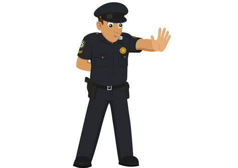 Police Officer Hand Painted Traffic Police Png Download 842595