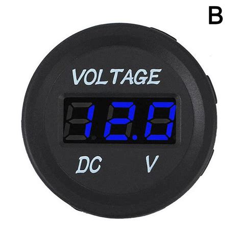 12v 24v Voltage Meter Car Marine Motorcycle Led Digital Voltmeter