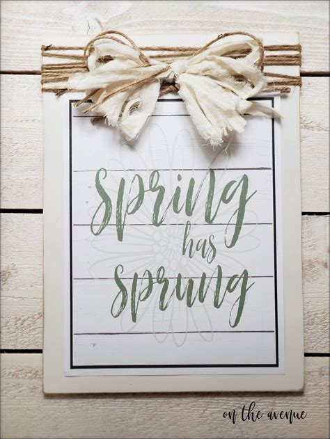 Spring Has Sprung Spring Sign Spring Sign Spring Has Sprung Wood Signs
