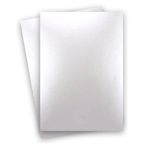 Shine Pearl White Shimmer Metallic Card Stock Paper 85x14 Legal Size