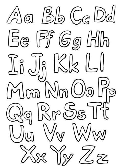 Coloriage Grande Lettres de l Alphabet et dessin gratuit à imprimer
