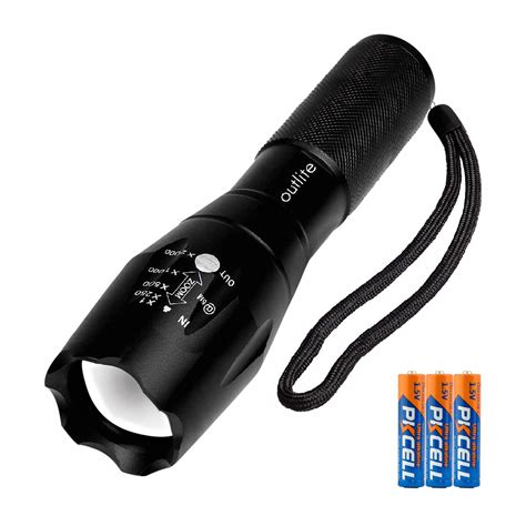 Outlite A100 Portable 2000 Lumens Handheld Led Flashlight With