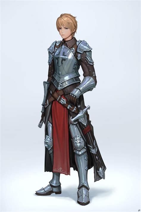 Anime Knight Character Design Character