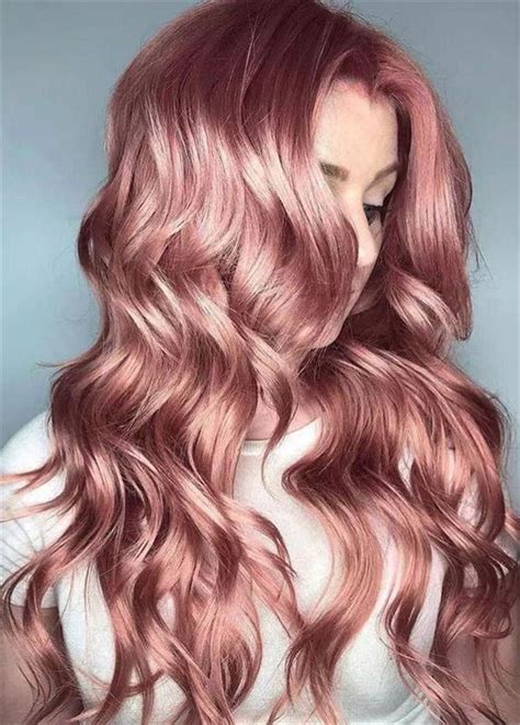 Pretty And Stunning Rose Gold Hair Color Hairstyles For Your Inspiration Page Of In