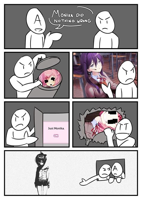 Monika Did Nothing Wrong Doki Doki Literature Club Know Your Meme