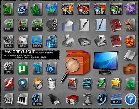 Modblackmoon Dark Gothic And Hi Tech Desktop Icons And Iconpackager Themes