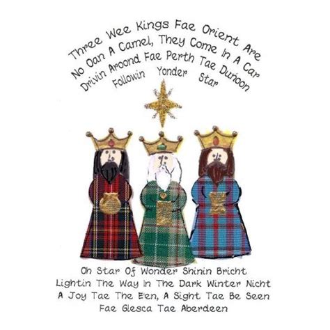 The 3 Kings Scottish Version Christmas Memory Happy Christmas